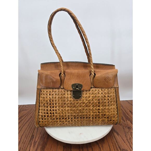 Patricia Nash Handbags - Patricia Nash Lucena Wicker Leather Purse